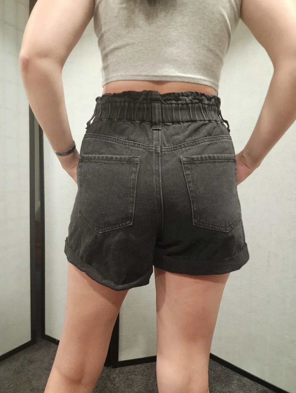 NWT Black Denim Shorts